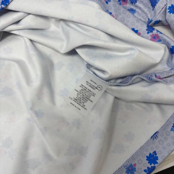 Redvanly Mens 2XL Blue Lavender Floral Short Sleeve Golf Leone Polo Shirt - Picture 5 of 7